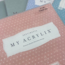 Load image into Gallery viewer, My Acrylix Clear Stamp Set