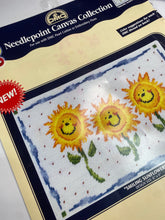 Load image into Gallery viewer, Smiling Sunflowers | DMC Needlepoint Canvas
