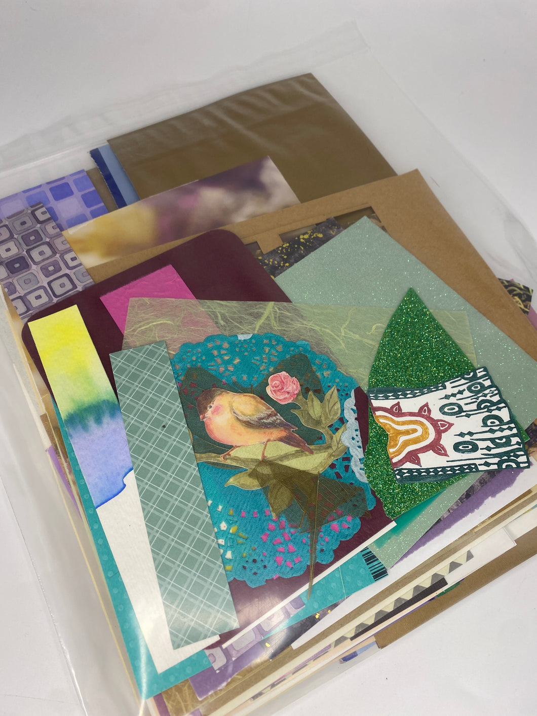 Curated Collage Pack - Bird & Rose