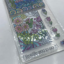 Load image into Gallery viewer, Coloring Clear Stamps - Life with you is good
