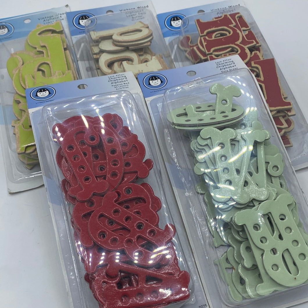 Chipboard Alphabets