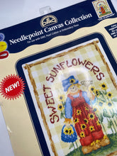 Load image into Gallery viewer, Girl Scarecrow | DMC Needlepoint Canvas
