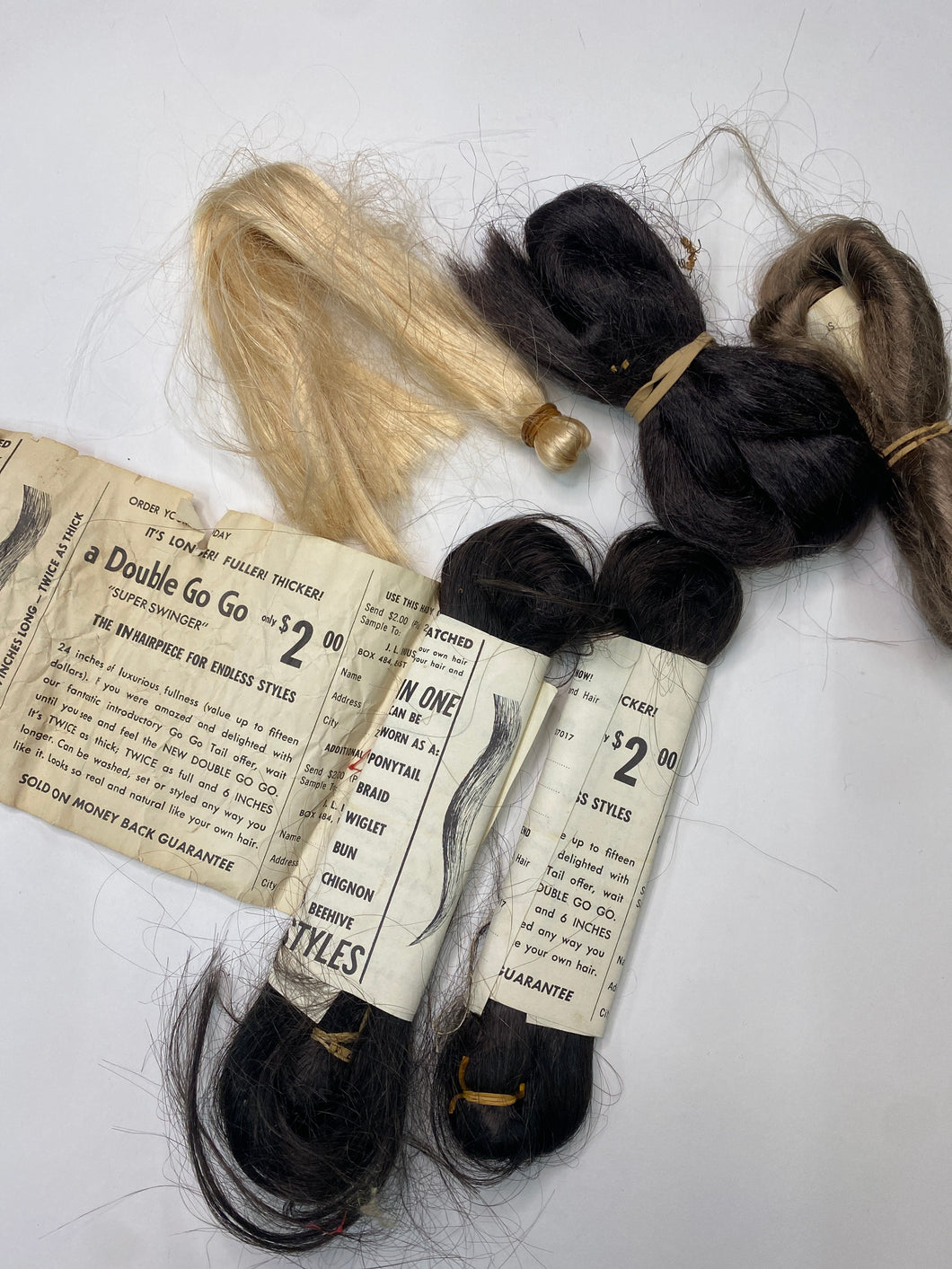 Vintage Doll Hair Bundle