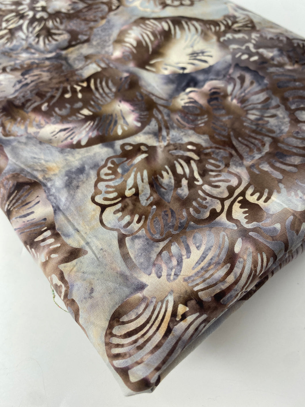 Violet Leafy Batik