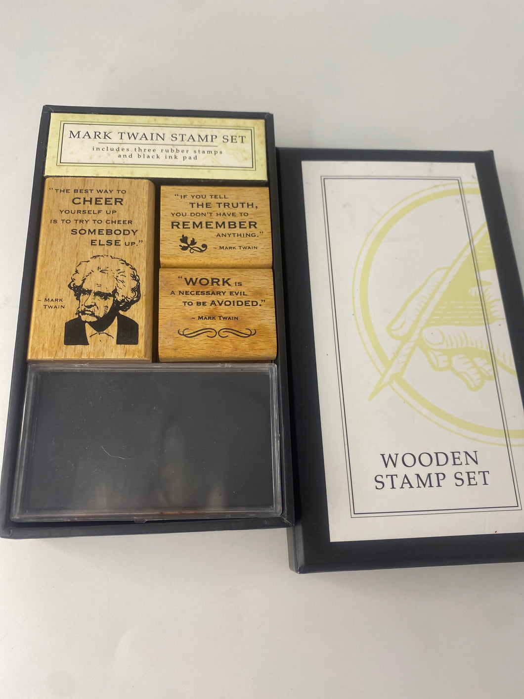 Wooden Stamp Set | Mark Twain