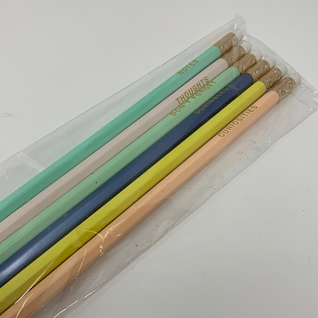 Pastel Checklist Pencils Bundle