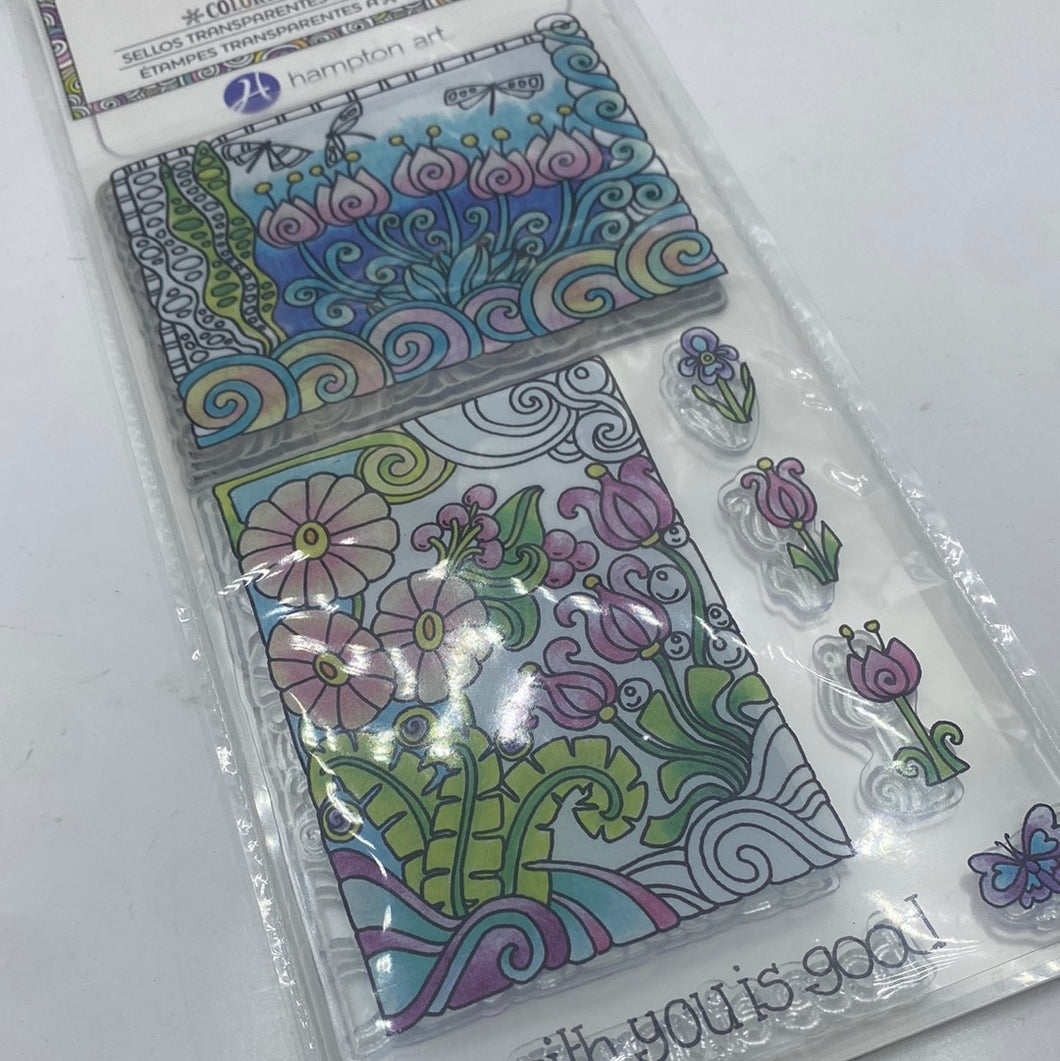 Coloring Clear Stamps - Life with you is good