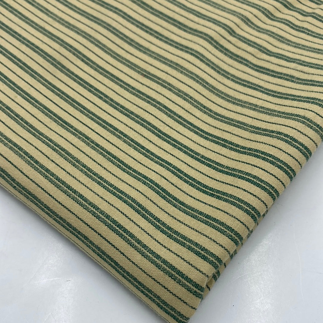 Green & Beige Stripe
