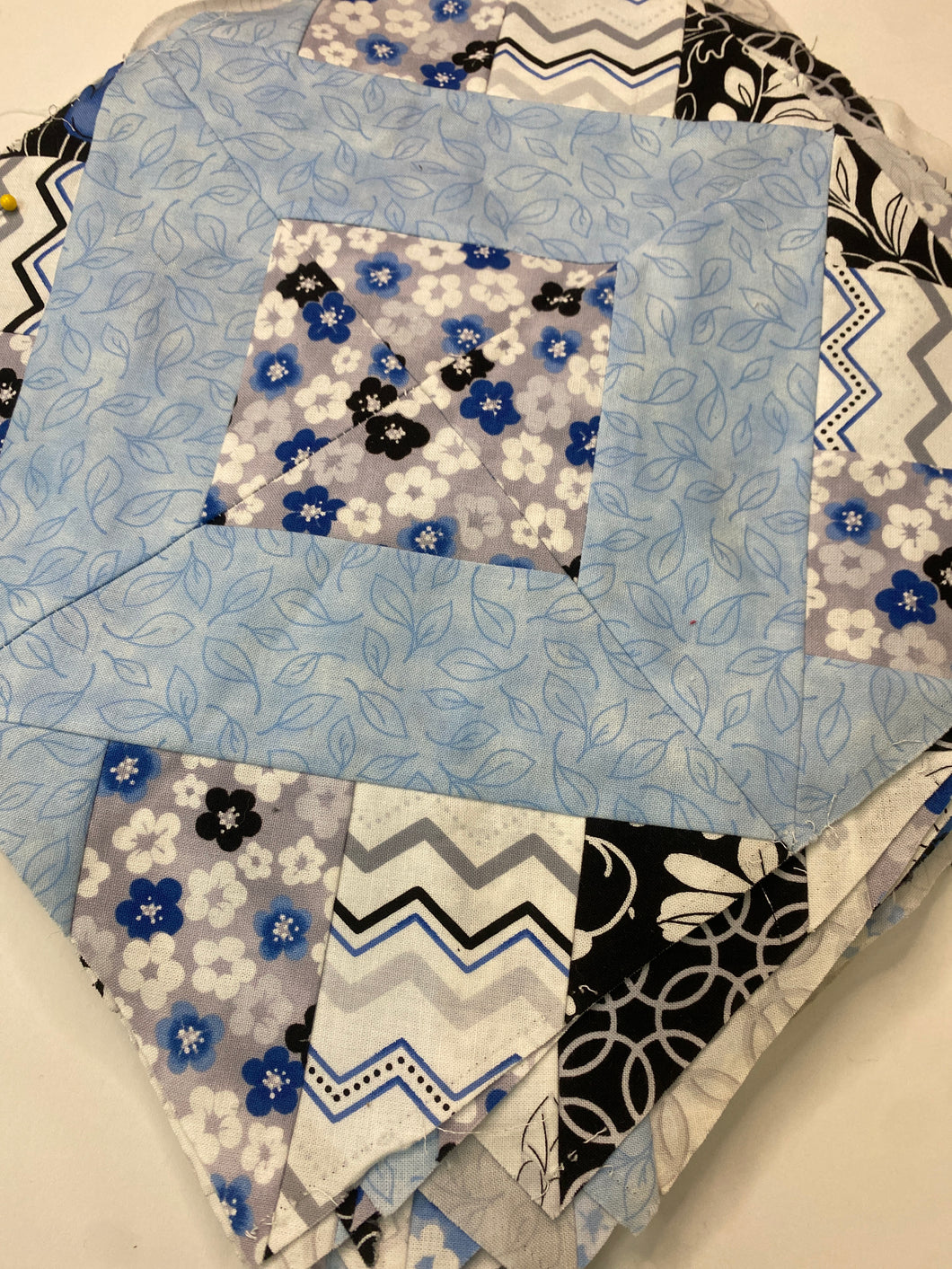 Blue Quilt Pieces