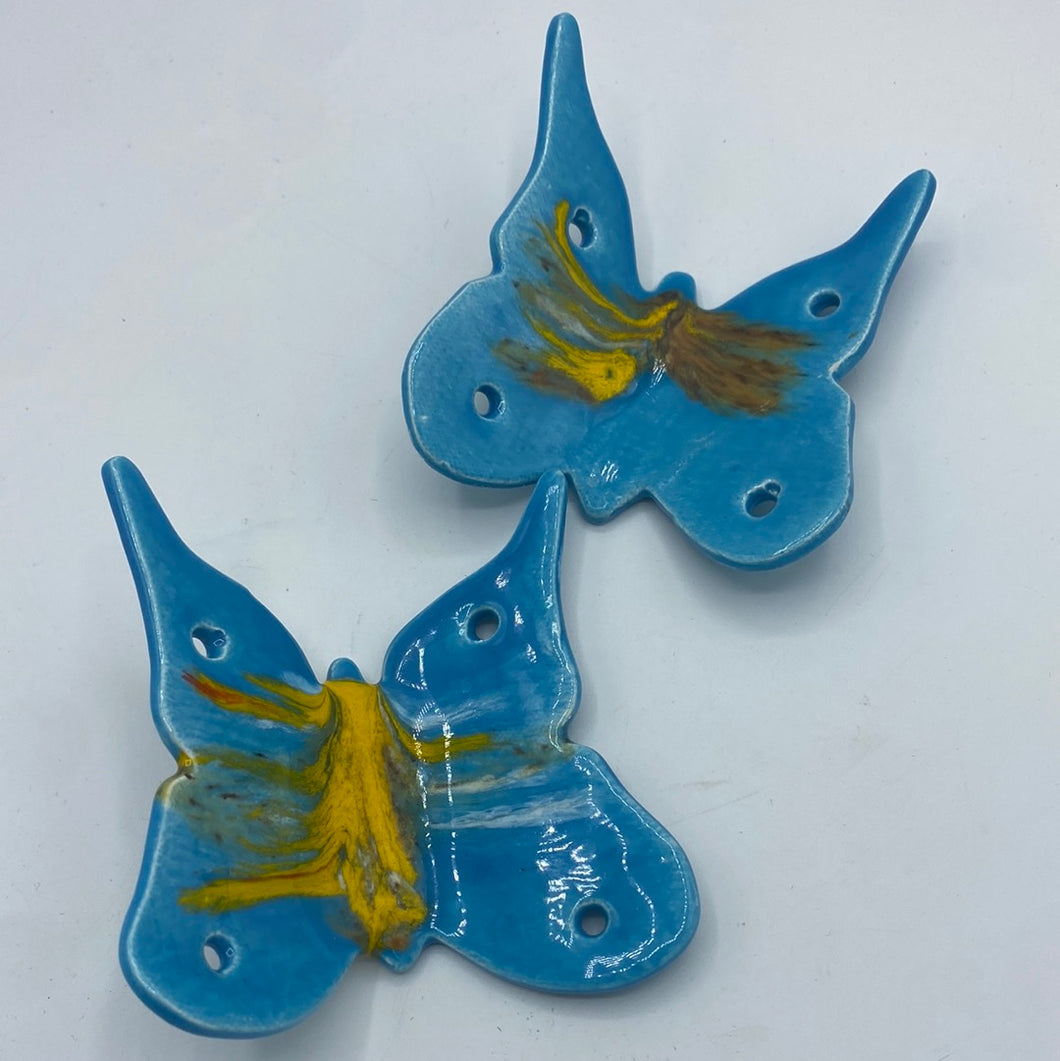 Ceramic Butterfly Pair
