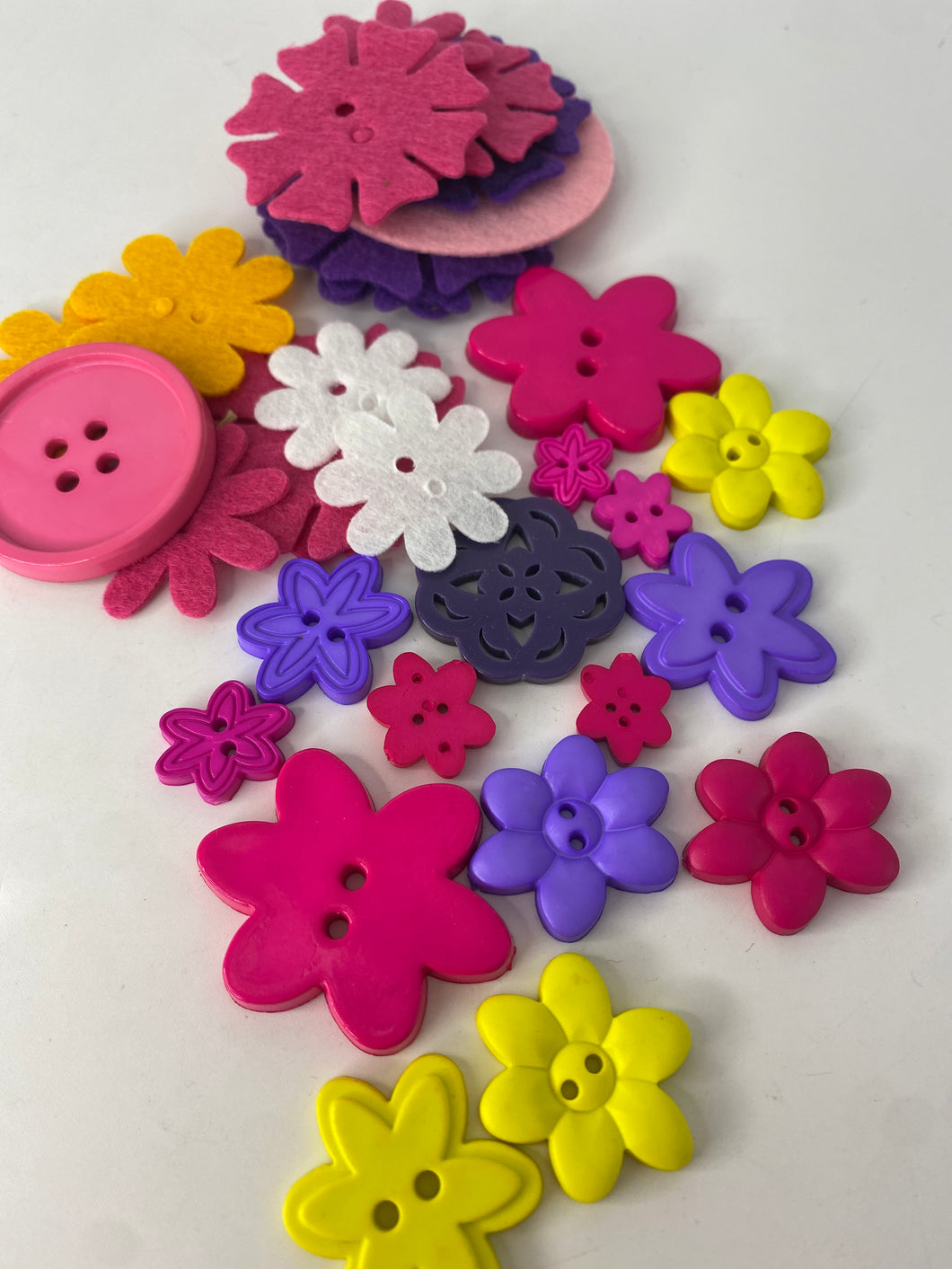 Plastic & Felt Buttons