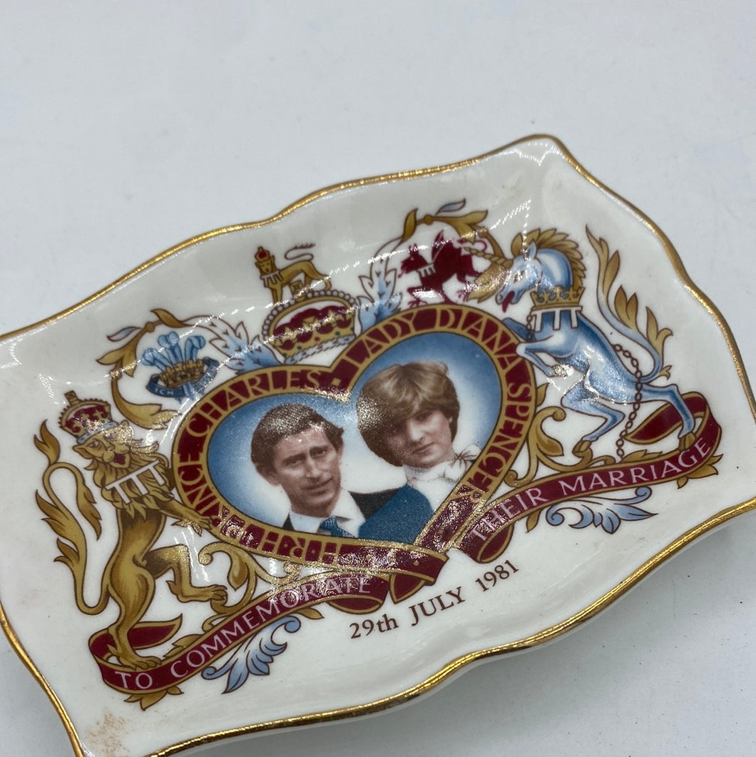 Prince Charles & Lady Dianna China dish