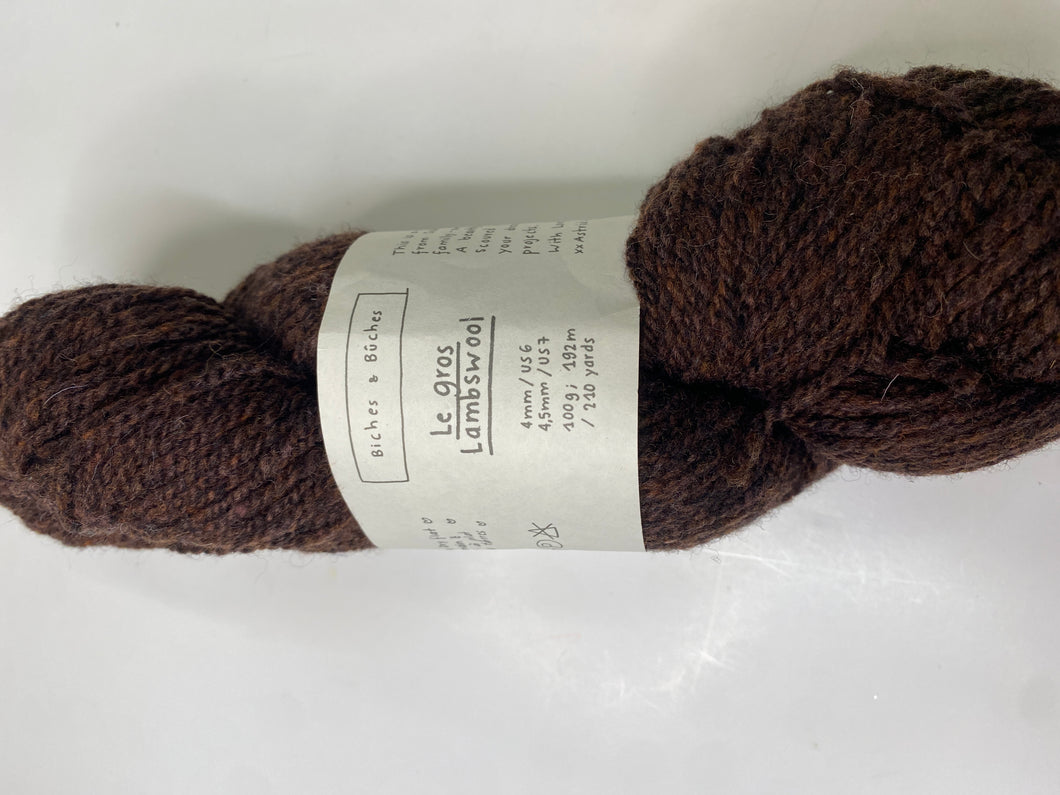 Le Gros Lambswool - Dark Brown