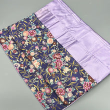 Load image into Gallery viewer, Knitting Needle Roll: Purple Floral
