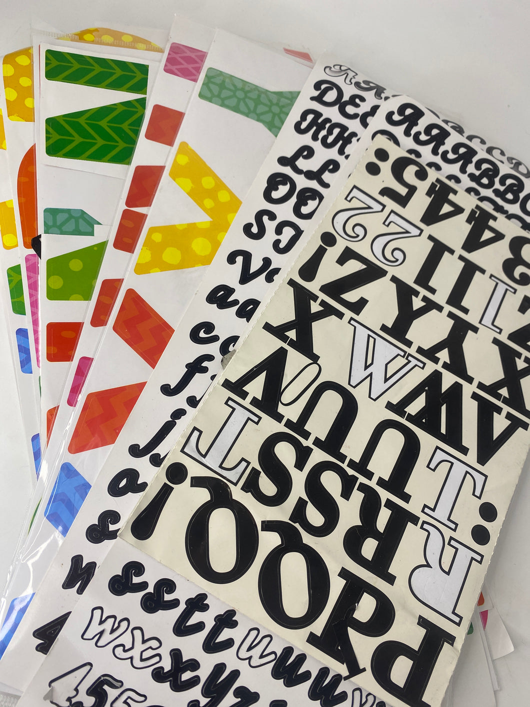 Letter Number Sticker Bundle